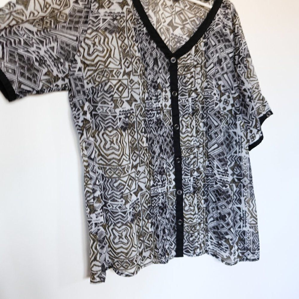 Reitmans PLUS sheer top blouse - Picture 11 of 11
